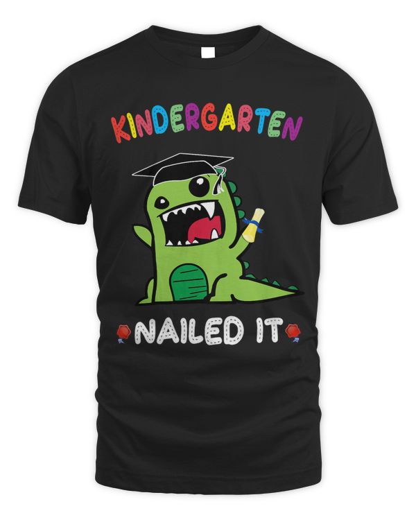 Kids Kindergarten Nailed It funny Trex Class Graduation Roar