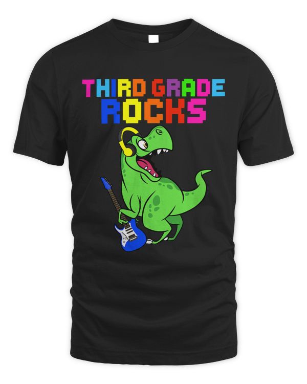 Cute Third Grade Rocks First Day T rex