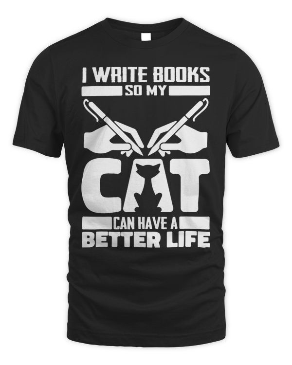 Writer Cat Novelist Book Poetry Author