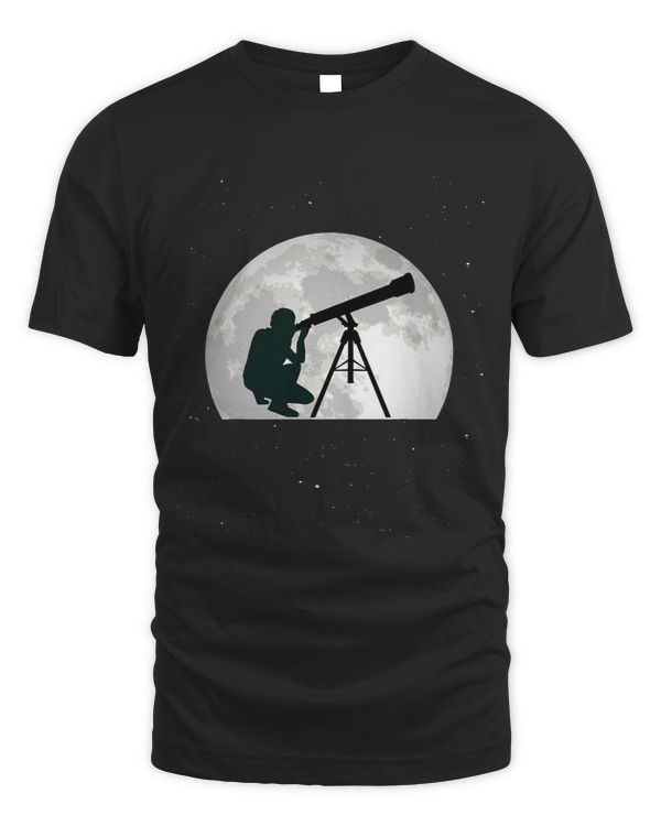 Astronomy Moon Telescope astrophysics T-Shirt