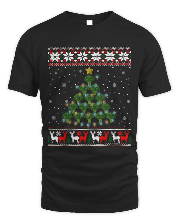 Broccoli Lover Xmas Gift Vegetables Christmas Tree Healthy 2