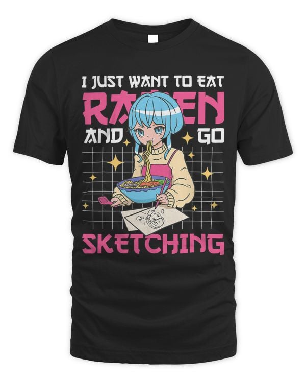 I just want to eat Ramen and go Sketching with Anime