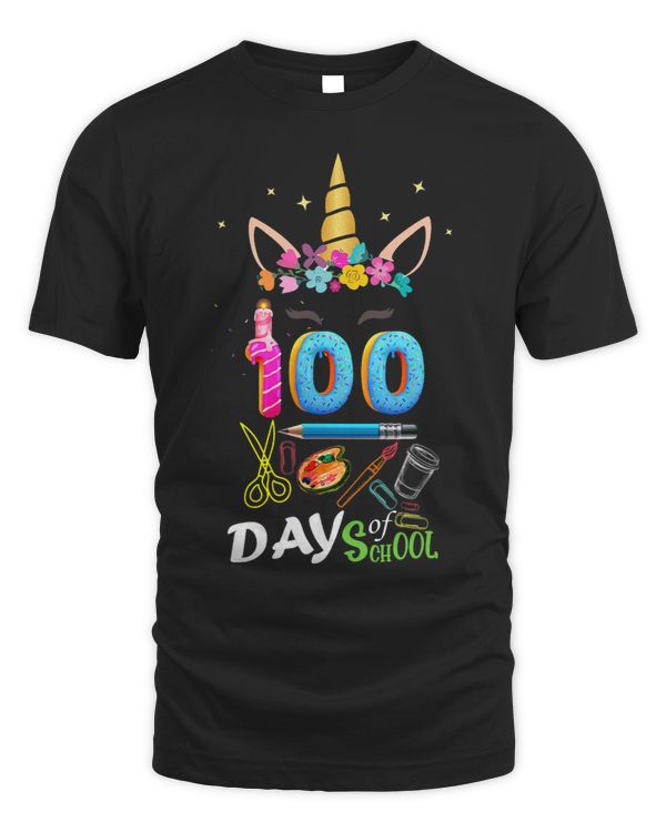 100 Days Of School Teacher And Studentunicorn dabbing 7