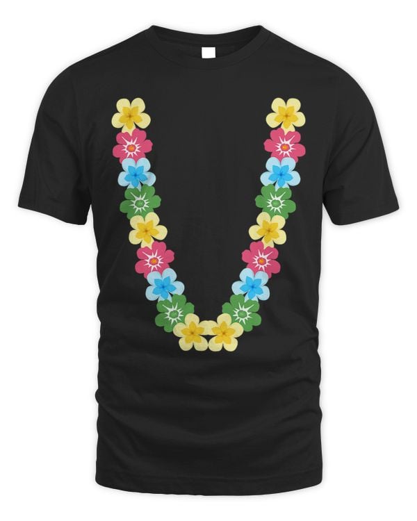 Colorful Hawaiian Flower Chain Tropical Summer Floral Lei