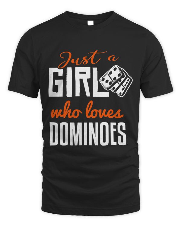 Dominoes Girl Shirt Funny Dominoes Player Dominoes Lover