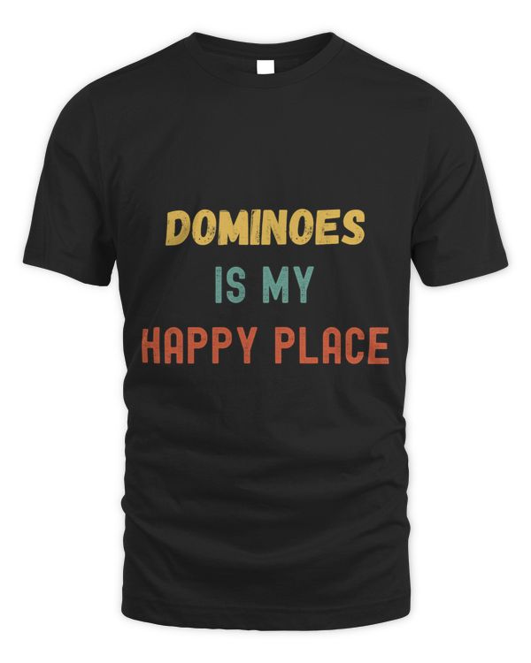 Dominoes Is My Happy Place Vintage Retro Style
