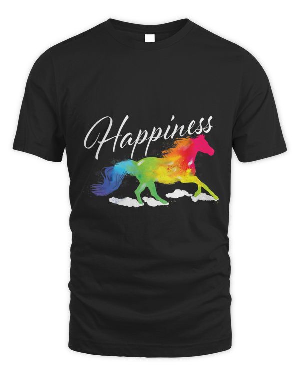 Happiness Horse Lover Equestrian Horseback Rider
