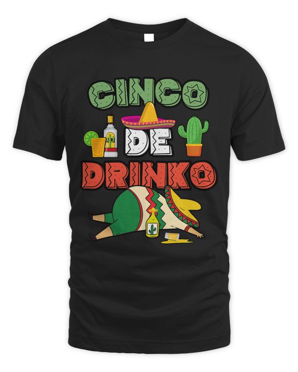 Funny Cinco De Drinko Cinco De Mayo Mexican Tequila
