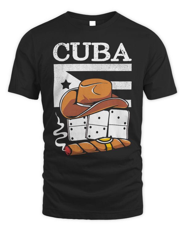 Cuba Canotier Tabacco Dominoes Cuban Flag Domino For Men