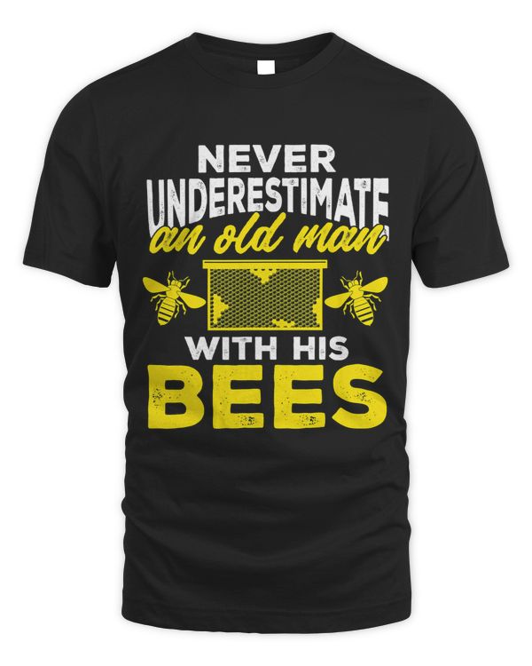 Bee Beekeeping Mens Beekeeping Never Underestimate An Old Man With His Bees 450 Beekeeper