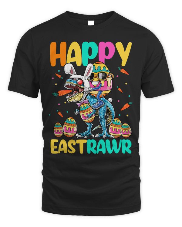 Happy Eastrawr T Rex Easter Bunny Dinosaur Egg Boys Kids Men