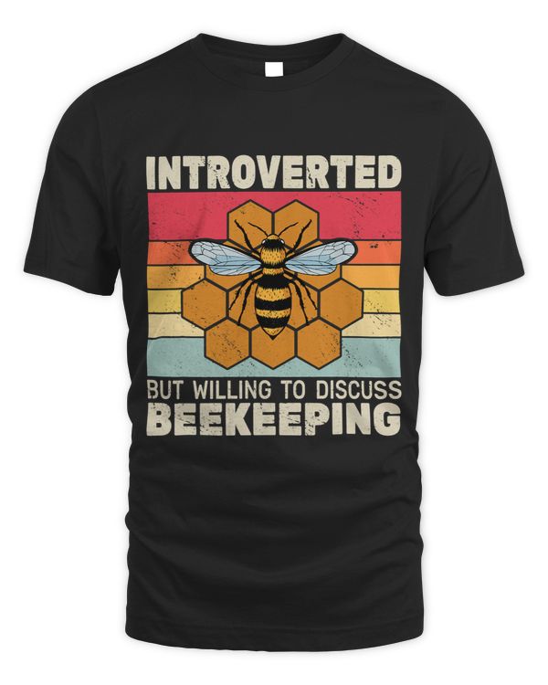 Bee Beekeeping retro Introverted But Willing to Discuss Beekeeperbeekeeping Beekeeper