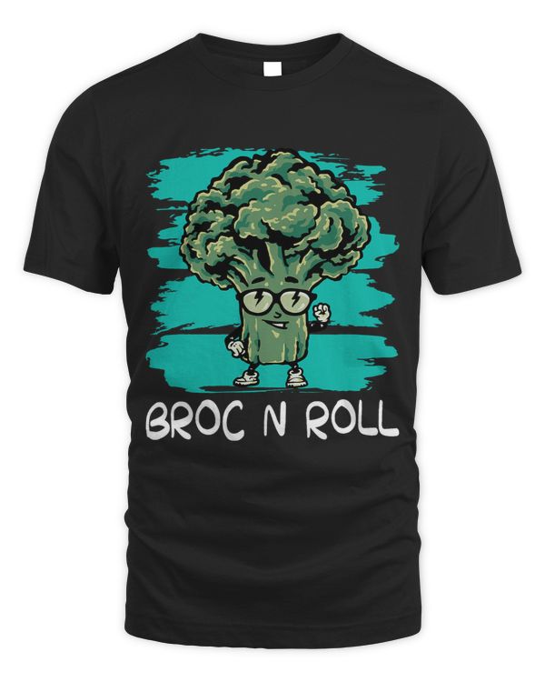 Broc N Roll I Cool Broccoli I Funny Broccoli