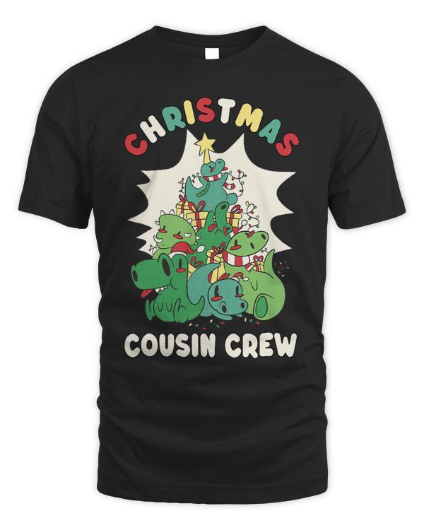 Family Reunion Kids Dinosaur Christmas Cousin Crew Pajamas
