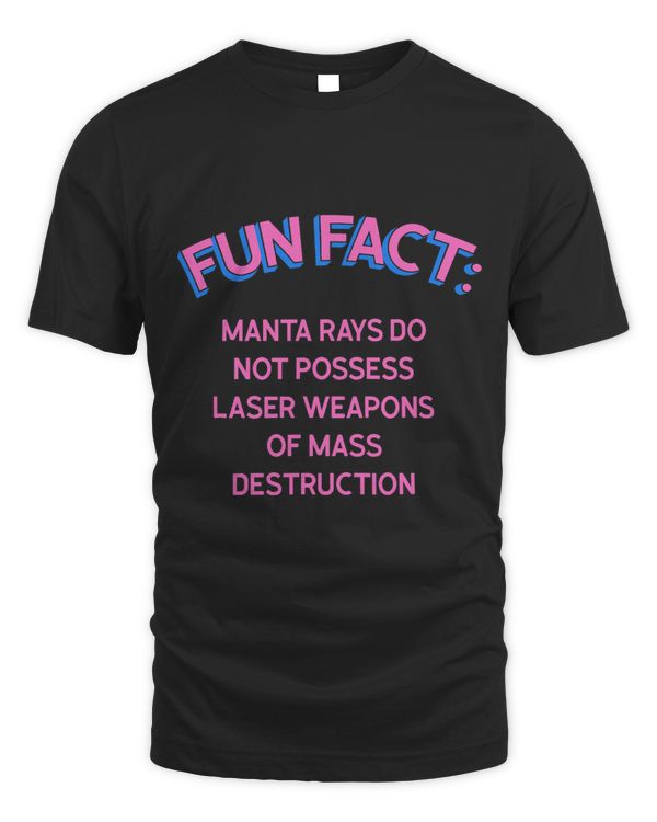 Manta Rays Dont Have Lasers Funny Animal Pun Humor 3