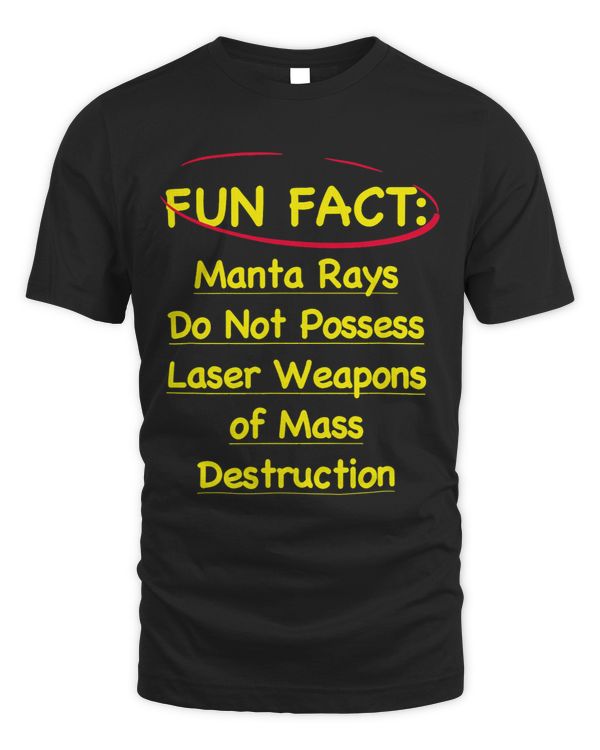 Manta Rays Dont Have Lasers Funny Animal Pun Humor 9