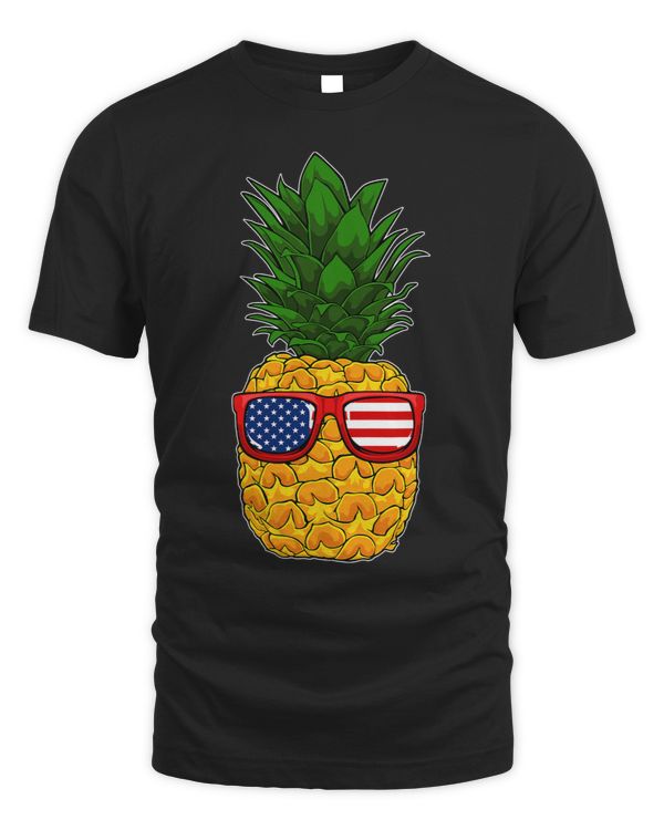 Pineapple Sunglasses 4th Of July Cool American Flag Hawaiian