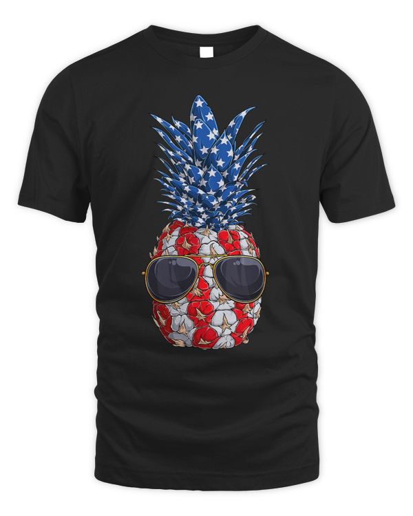 Pineapple Sunglasses American Flag 4th of July Patriotic