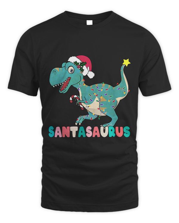 Santasaurus Rex Dinosaur Funny Christmas Xmas Vintage