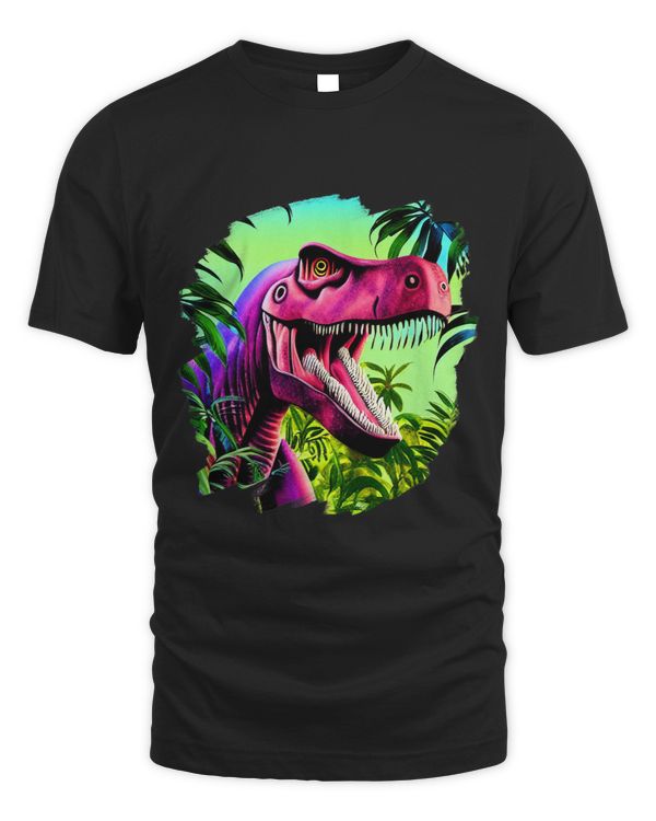 Scary T Rex Dinosaur In Jungle Tyrannosaurus Rex