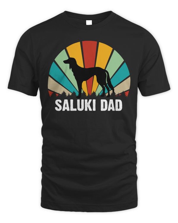 Funny Saluki Dad, Owner Father's Day Gift - Saluki Dad T-Shirt