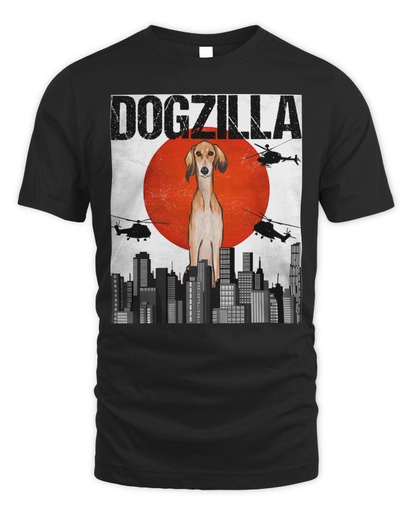Funny Vintage Japanese Dogzilla Saluki Long Sleeve T-Shirt