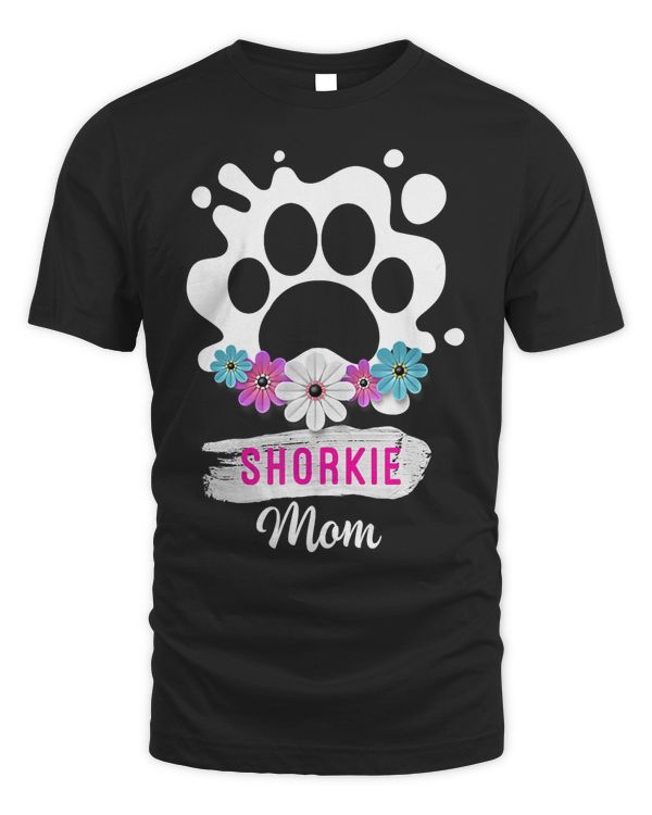 Cute Shorkie Mom Dog Paw Tank Top