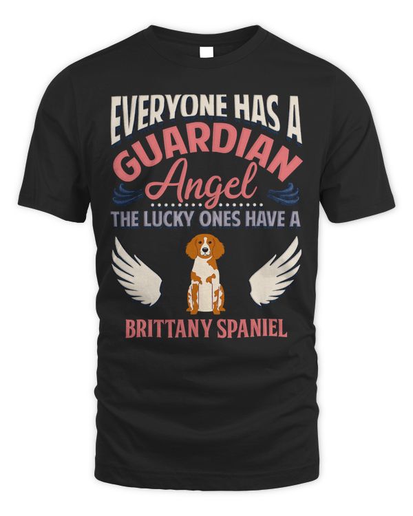 Brittany dog Angel T Shirt T-Shirt