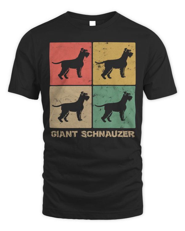 Giant Schnauzer Vintage Retro Dog Gift Pullover Hoodie