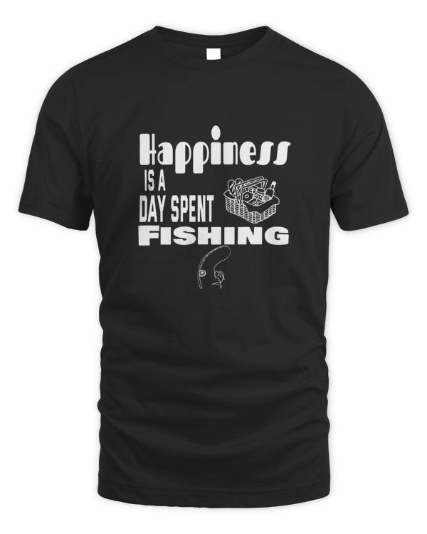Happiness Is A Day Spent Fishing, Perfect gift for fisheman T-Shirt