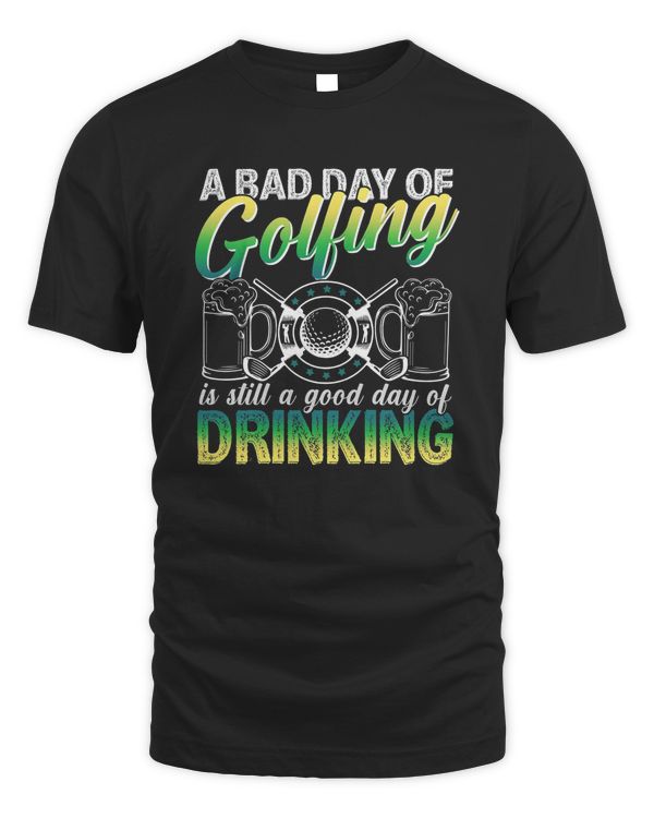 Beer And Golfing Funny Drinking Golf Shirt