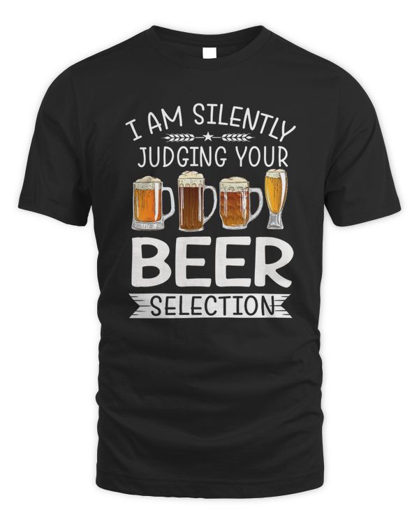 Funny Craft Beer Drinking Silently Judging Beer Snob Shirt