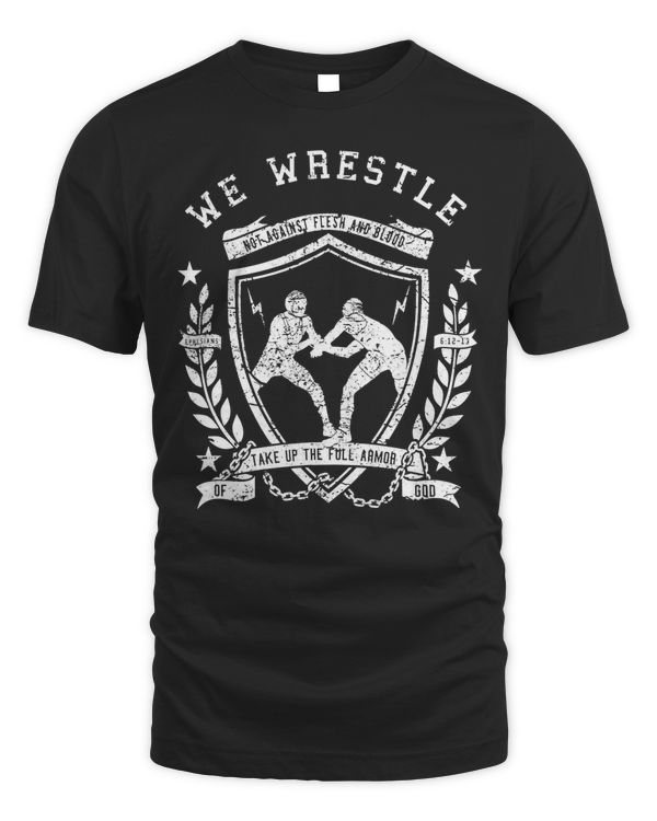 Christian Wrestling Shirt with Bible Verse