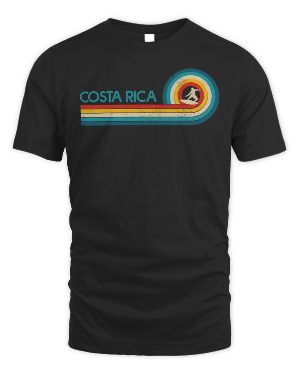 Costa Rica Surf Vintage Beach Surfer Surfing Gift T-Shirt