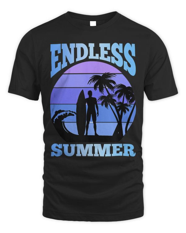 Endless Summer Surfing Summer Vacation Beach Palm Trees Sea Tank Top