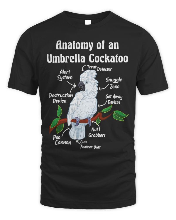 Anatomy of an Umbrella Cockatoo T-Shirt