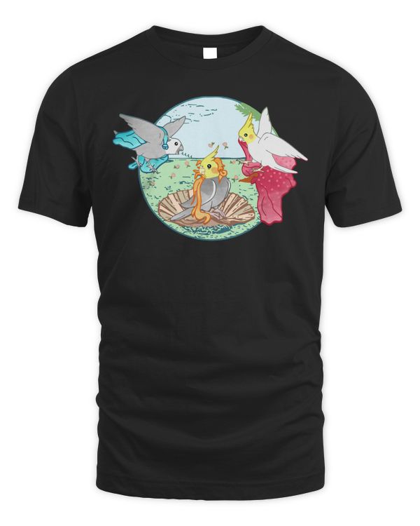 Birth of Venus Birth Of Birb Cockatiel Botticelli Parrot Sweatshirt
