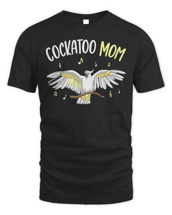 Cockatoo Mom Funny Parrot Bird Womens T-Shirt