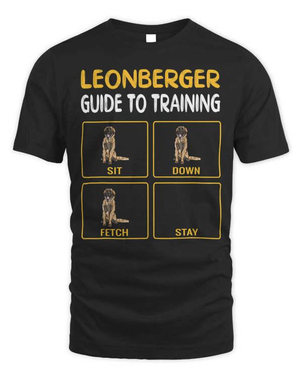 Funny Leonberger Guide To Training Dog Obedience Trainer T-Shirt
