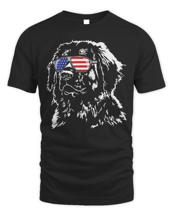 Funny Proud Leonberger American Flag sunglasses gift dog Tank Top