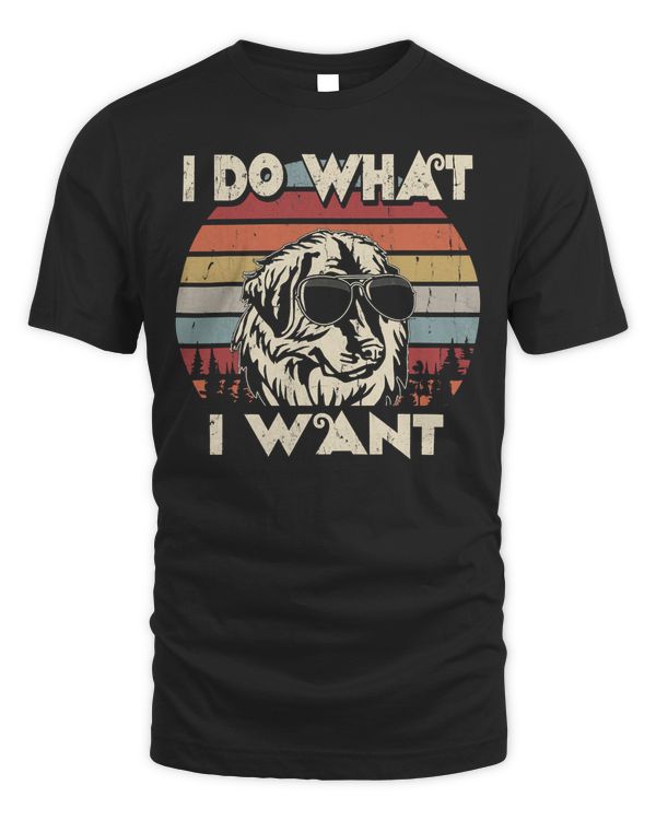 I do what I want funny Leonberger Vintage Retro T-Shirt