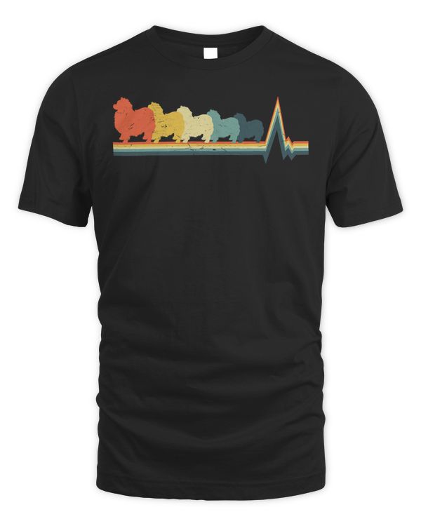 Heartbeat Keeshond Dog Shirt - Funny Dog Lover Gift T-Shirt