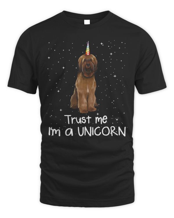 Briard Trust Me I'm A Unicorn Dog T-Shirt