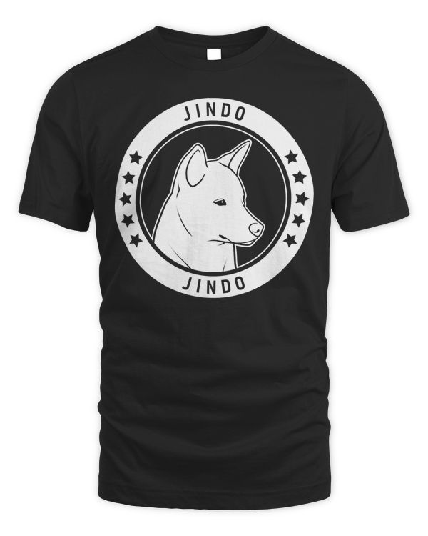 Jindo Dog Portrait Pullover Hoodie