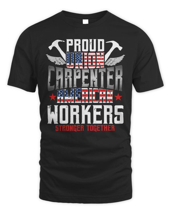 Carpenter Gifts Proud Union American Flag Patriotic Pullover Hoodie