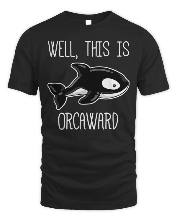 Funny Killer Whale Shirt, Awkward Orca Introvert Gift T-Shirt