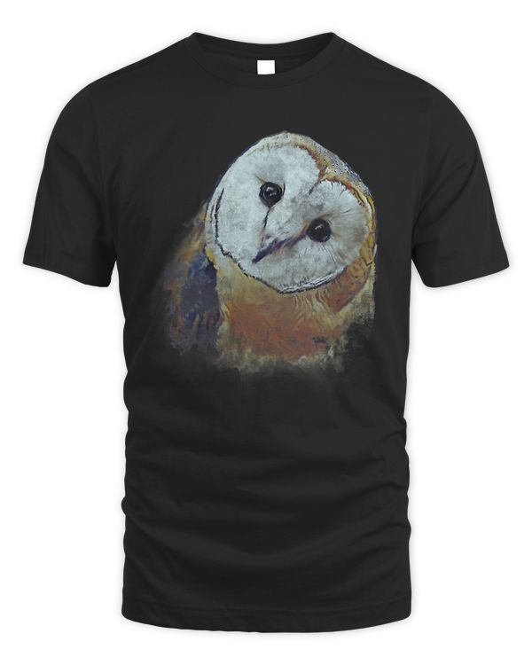 Barn Owl Painting Owl Art T-Shirt
