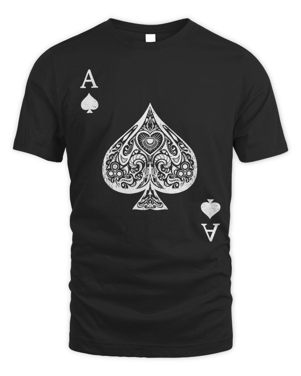 Ace Of Spades Costume - Playing Card Costume Ace Spade T-Shirt