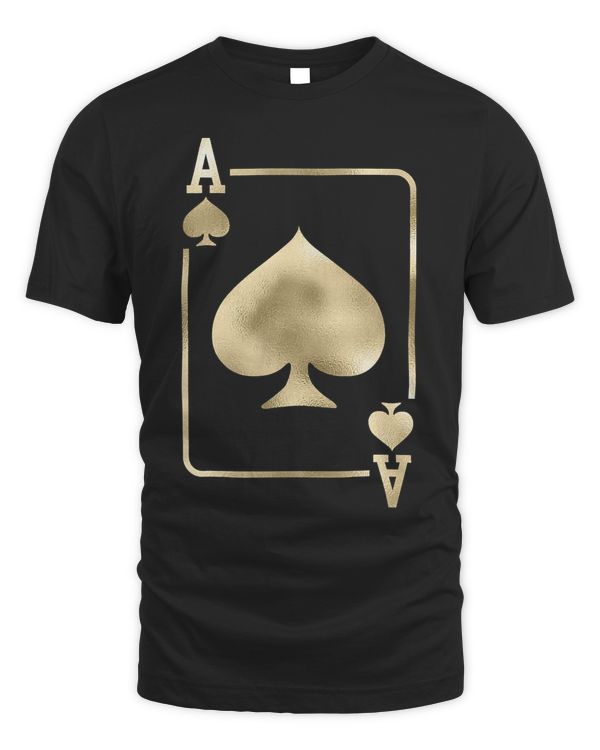 Ace of Spades Playing Card Halloween Glam Costume T-Shirt