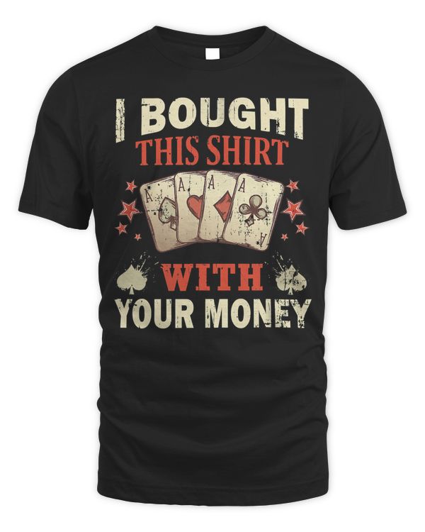 Funny Gambling T-Shirt I Poker Card Player Gaming Icon Tee T-Shirt